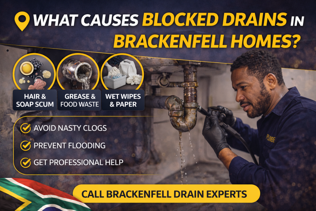 Blocked drains Brackenfell causes kitchen sink and bathroom drainage issue